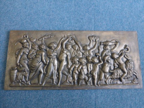 Bronze relief bacchuszug - bronze,