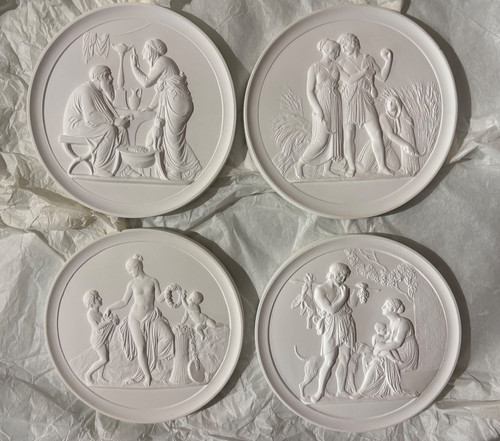 4er set wandreliefs die - wandreliefs, „die