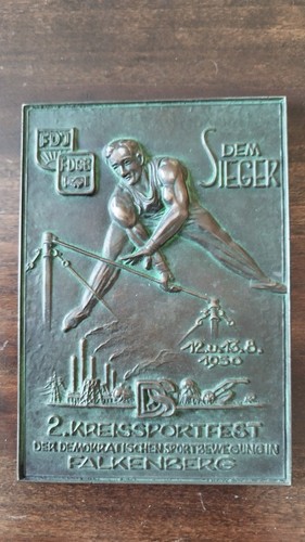 Lauchhammer plakette 1950 fdj - ,