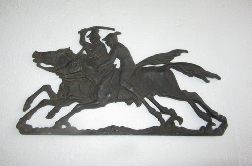 Eisenkunstguss relief reiter - eisenkunstguss,